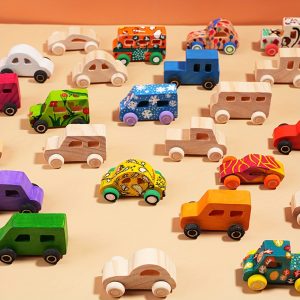 8pcs Unfinished Wooden Cars - Perfect for DIY Car Crafts, Home Activities, And Family Time