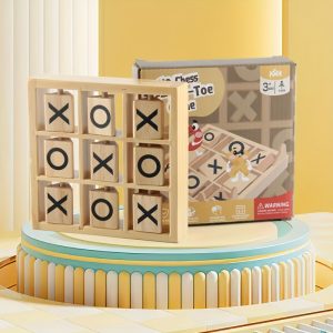 Wooden XO Board Game-suitable For Parent-child Intimacy And Reasoning Ability Improvement, Logic