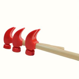 Kids Simulation Hammers Toy Set - 3PCS Wooden Horn Hammers for Toddlers - Child Pretend Play Repair Tool Kit - Educational Toy Screwdriver Included for Enhanced Coordination - Suitable for Ages 3+