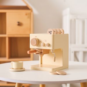 1 Set Of Wooden Coffee Machine Toy Set, Environmentally Friendly Wood, Give The Baby Better Care And Experience, Play House Toys, The Best Gift For The Baby, Halloween, Christmas Gift